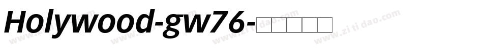 Holywood-gw76字体转换