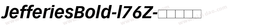 JefferiesBold-l76Z字体转换
