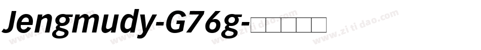 Jengmudy-G76g字体转换
