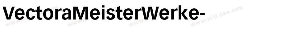 VectoraMeisterWerke字体转换