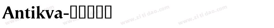Antikva字体转换