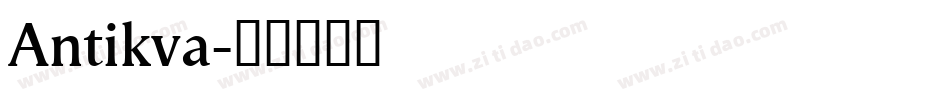 Antikva字体转换