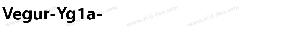 Vegur-Yg1a字体转换