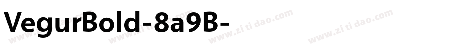VegurBold-8a9B字体转换