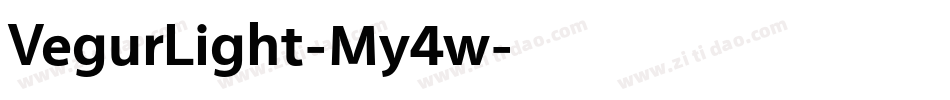 VegurLight-My4w字体转换