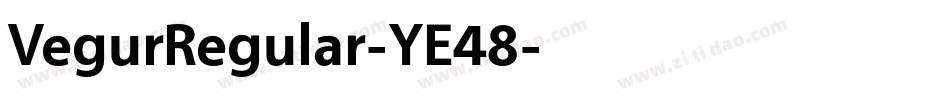 VegurRegular-YE48字体转换