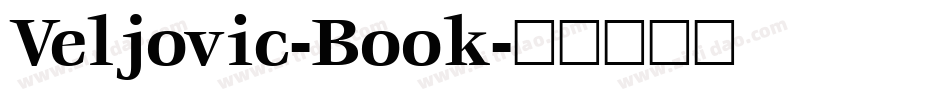 Veljovic-Book字体转换