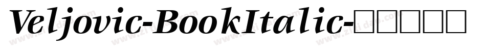 Veljovic-BookItalic字体转换