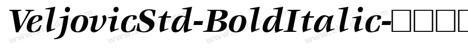 VeljovicStd-BoldItalic字体转换
