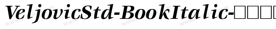 VeljovicStd-BookItalic字体转换