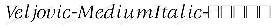 Veljovic-MediumItalic字体转换