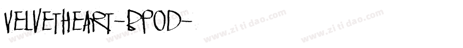 VelvetHeart-BPOd字体转换