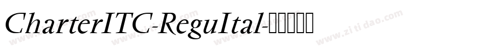 CharterITC-ReguItal字体转换