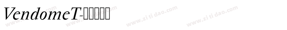 VendomeT字体转换