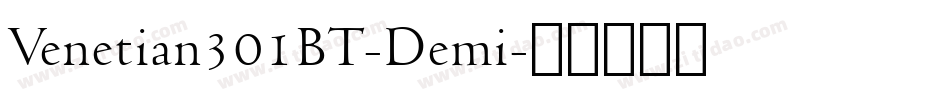 Venetian301BT-Demi字体转换
