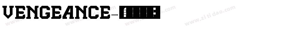 vengeance字体转换