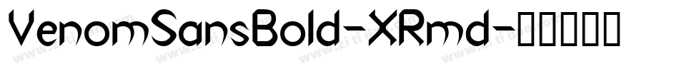 VenomSansBold-XRmd字体转换