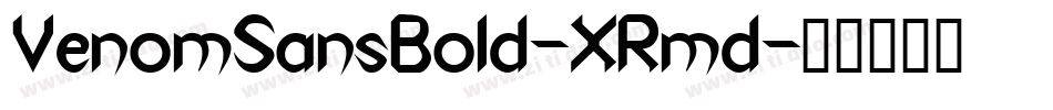 VenomSansBold-XRmd字体转换