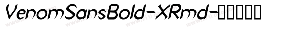 VenomSansBold-XRmd字体转换