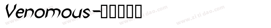 Venomous字体转换