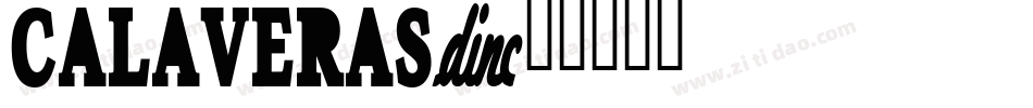 Calaveras字体转换