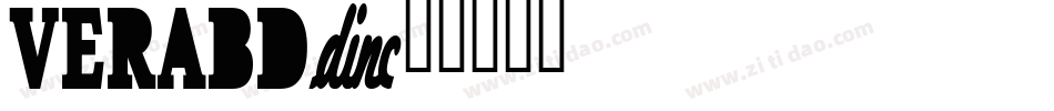 VeraBd字体转换