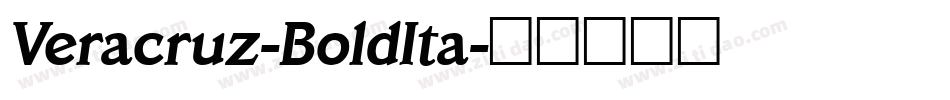 Veracruz-BoldIta字体转换