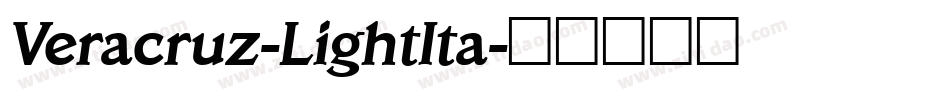Veracruz-LightIta字体转换