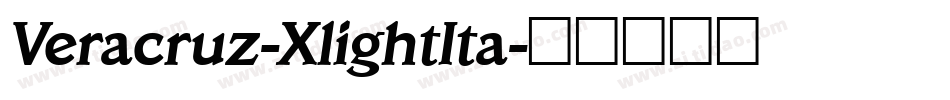Veracruz-XlightIta字体转换