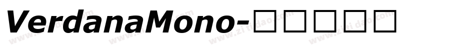 VerdanaMono字体转换