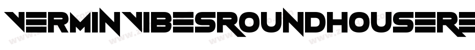 VerminVibesRoundhouseRegular-7D1P字体转换