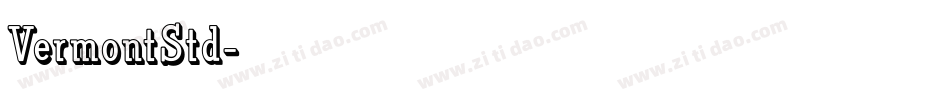 VermontStd字体转换