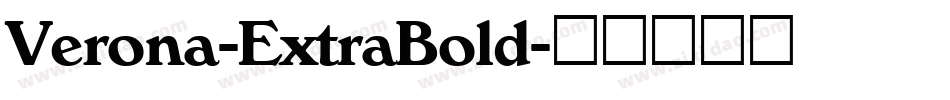 Verona-ExtraBold字体转换