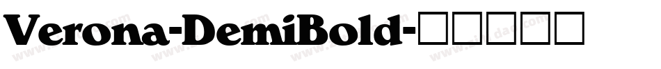 Verona-DemiBold字体转换