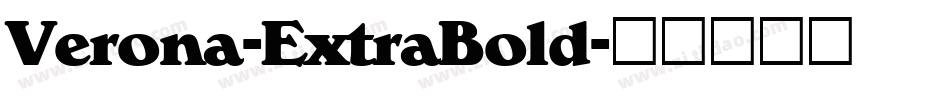 Verona-ExtraBold字体转换