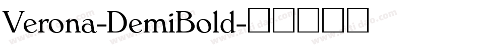 Verona-DemiBold字体转换