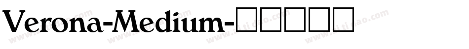 Verona-Medium字体转换