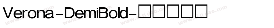 Verona-DemiBold字体转换