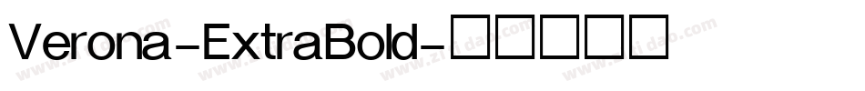 Verona-ExtraBold字体转换