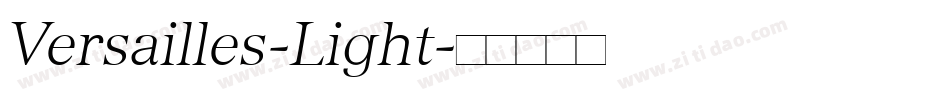 Versailles-Light字体转换