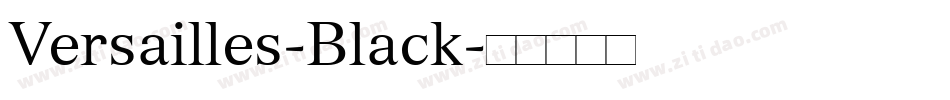 Versailles-Black字体转换