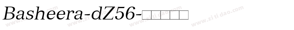 Basheera-dZ56字体转换