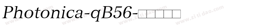 Photonica-qB56字体转换