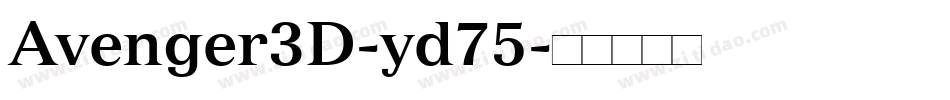 Avenger3D-yd75字体转换