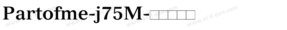 Partofme-j75M字体转换
