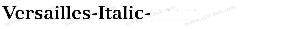 Versailles-Italic字体转换