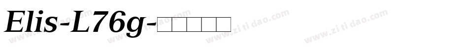 Elis-L76g字体转换