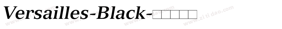 Versailles-Black字体转换