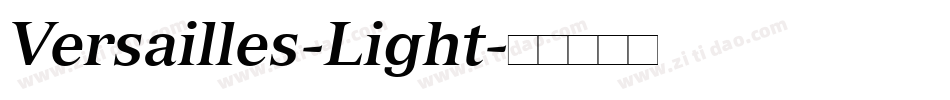 Versailles-Light字体转换