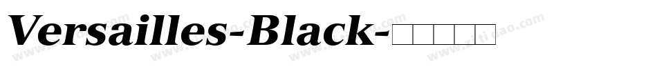 Versailles-Black字体转换